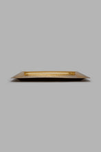 Load image into Gallery viewer, Redtag-Gold-Rectangle-Metal-Tray-Hammered-Trays-Home-Dining-
