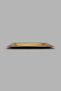 Redtag-Gold-Rectangle-Metal-Tray-Hammered-Trays-Home-Dining-