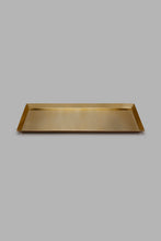 Load image into Gallery viewer, Redtag-Gold-Metal-Rectangle-Tray-Trays-Home-Dining-
