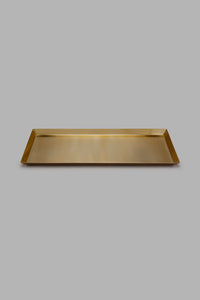 Redtag-Gold-Metal-Rectangle-Tray-Trays-Home-Dining-