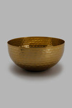 Load image into Gallery viewer, Redtag-Gold-Metal-Hammered-Bowl-Bowls-Home-Dining-
