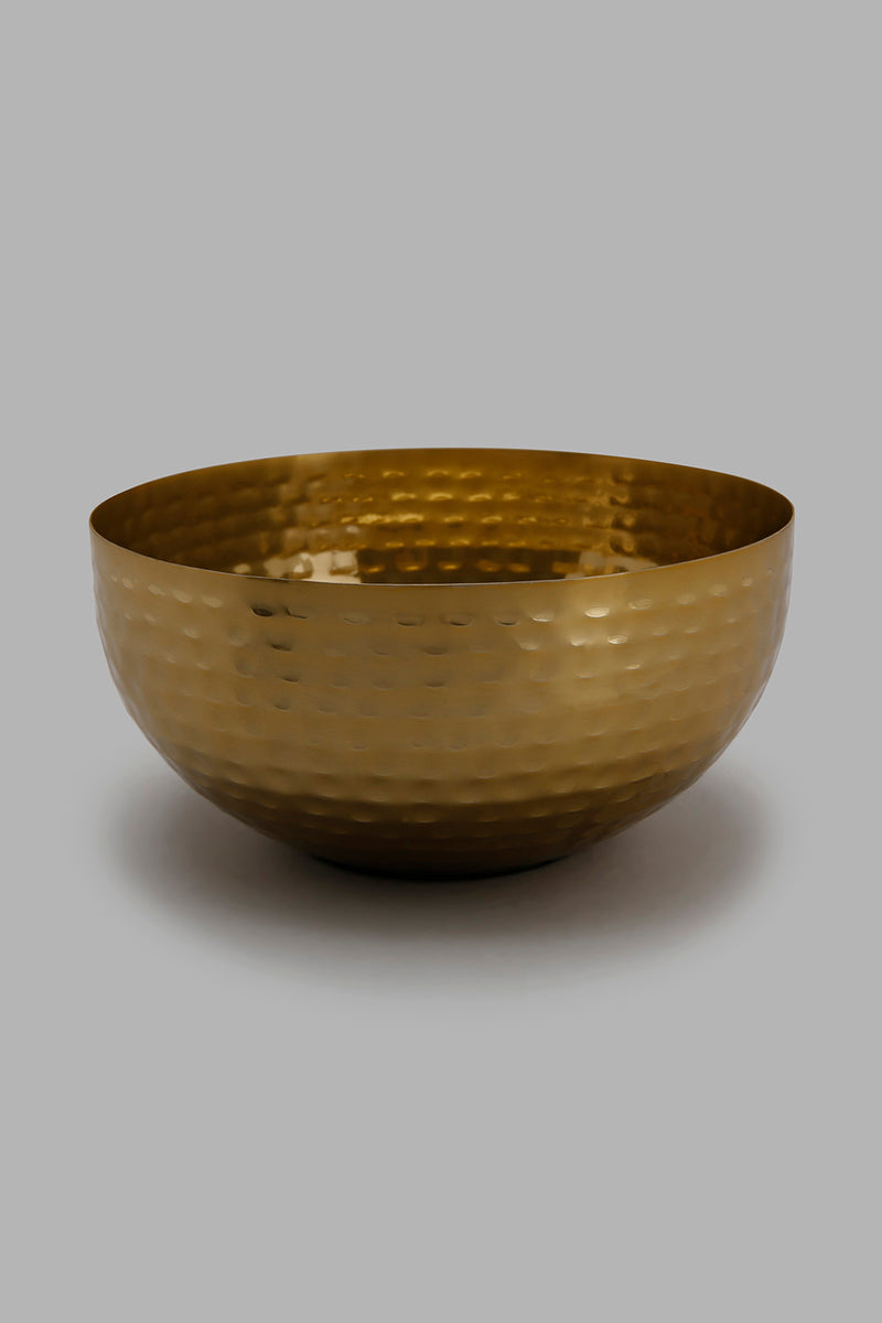 Redtag-Gold-Metal-Hammered-Bowl-Bowls-Home-Dining-