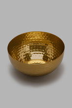 Load image into Gallery viewer, Redtag-Gold-Metal-Hammered-Bowl-Bowls-Home-Dining-
