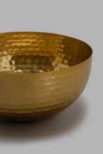 Load image into Gallery viewer, Redtag-Gold-Metal-Hammered-Bowl-Bowls-Home-Dining-
