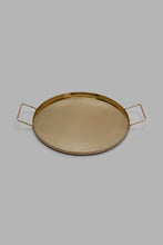 Load image into Gallery viewer, Redtag-Gold-Metal-Round-Tray-Trays-Home-Dining-
