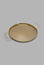 Load image into Gallery viewer, Redtag-Gold-Metal-Round-Tray-Trays-Home-Dining-
