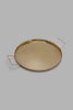 Redtag-Gold-Metal-Round-Tray-Trays-Home-Dining-