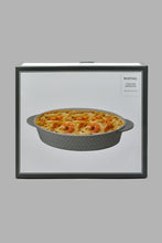 تنزيل الصورة على معرض الصور، Redtag-Grey-Embossed-Oval-Baking-Dish-Without-Glass-Lid-Bakeware-Home-Dining-
