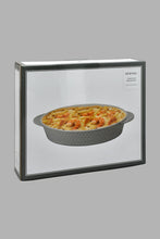 تنزيل الصورة على معرض الصور، Redtag-Grey-Embossed-Oval-Baking-Dish-Without-Glass-Lid-Bakeware-Home-Dining-
