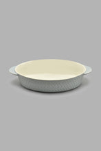 تنزيل الصورة على معرض الصور، Redtag-Grey-Embossed-Oval-Baking-Dish-Without-Glass-Lid-Bakeware-Home-Dining-
