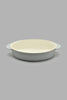 Redtag-Grey-Embossed-Oval-Baking-Dish-Without-Glass-Lid-Bakeware-Home-Dining-