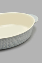 تنزيل الصورة على معرض الصور، Redtag-Grey-Embossed-Oval-Baking-Dish-Without-Glass-Lid-Bakeware-Home-Dining-
