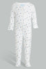 Redtag-White-And-Blue-Space-Sleep-Suit-Sleepsuits-Baby-0 to 12 Months