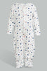 Redtag-Navy-And-Red-Whale-Sleep-Suit-Sleepsuits-Baby-0 to 12 Months