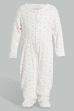 Load image into Gallery viewer, Redtag-Pink-And-White-Polka-Dot-Sleepsuit-Sleepsuits-Baby-0 to 12 Months
