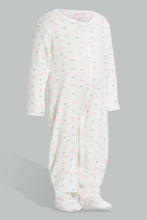 Load image into Gallery viewer, Redtag-Pink-And-White-Polka-Dot-Sleepsuit-Sleepsuits-Baby-0 to 12 Months
