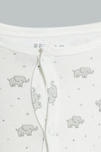 Load image into Gallery viewer, Redtag-Grey-Elephant-Print-Romper-Colour:Grey,-Filter:Baby-(0-to-12-Mths),-NBF-Rompers,-New-In,-New-In-NBF,-Non-Sale,-PPE,-S22B,-Section:Kidswear-Baby-0 to 12 Months
