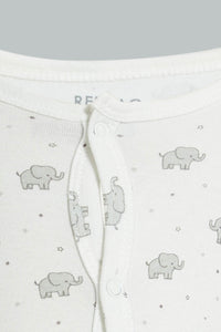 Redtag-Grey-Elephant-Print-Romper-Colour:Grey,-Filter:Baby-(0-to-12-Mths),-NBF-Rompers,-New-In,-New-In-NBF,-Non-Sale,-PPE,-S22B,-Section:Kidswear-Baby-0 to 12 Months