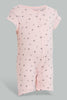 Redtag-Pink-Butterfly-Romper-Rompers-Baby-0 to 12 Months