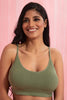 Redtag-Olive/Pink/White-Plain-Padded-Comfort-Bra-(3-Pack)-Comfort-Bras-Women's-