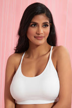 Load image into Gallery viewer, Redtag-Olive/Pink/White-Plain-Padded-Comfort-Bra-(3-Pack)-Comfort-Bras-Women&#39;s-
