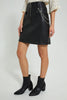 Redtag-Black-Short-Skirt-With-Chain-Trim-Details-Skirts-Women's-
