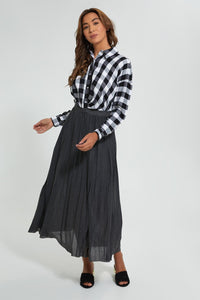 Redtag-Grey-Pleated-Midi-Skirt-Skirts-Women's-0