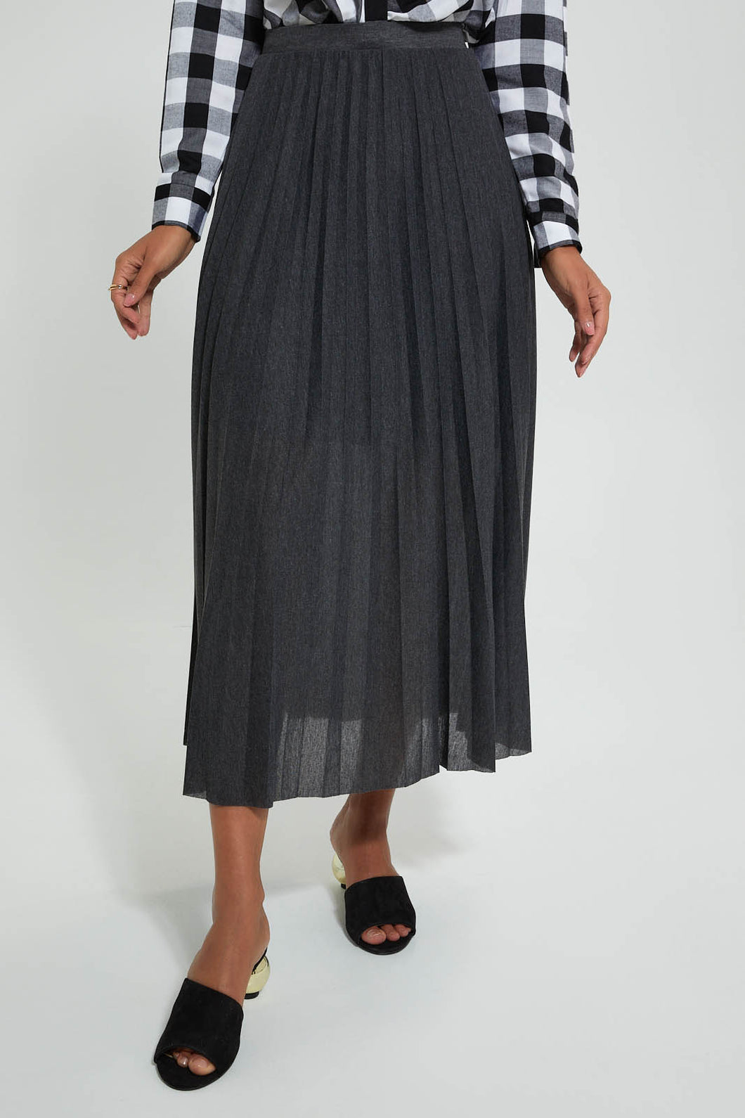 Redtag-Grey-Pleated-Midi-Skirt-Skirts-Women's-0