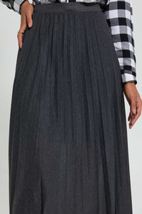 Redtag-Grey-Pleated-Midi-Skirt-Skirts-Women's-0