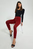 Redtag-Slim-Leg-Elasticated-Waist-Ginham-Trouser-Trousers-Women's-