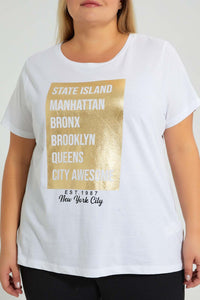 Redtag-Graphic-T-Shirt-Colour:Black,-Filter:Plus-Size,-LDP-T-Shirts,-New-In,-New-In-LDP,-Non-Sale,-S22A,-Section:Women,-TBL-Women's-