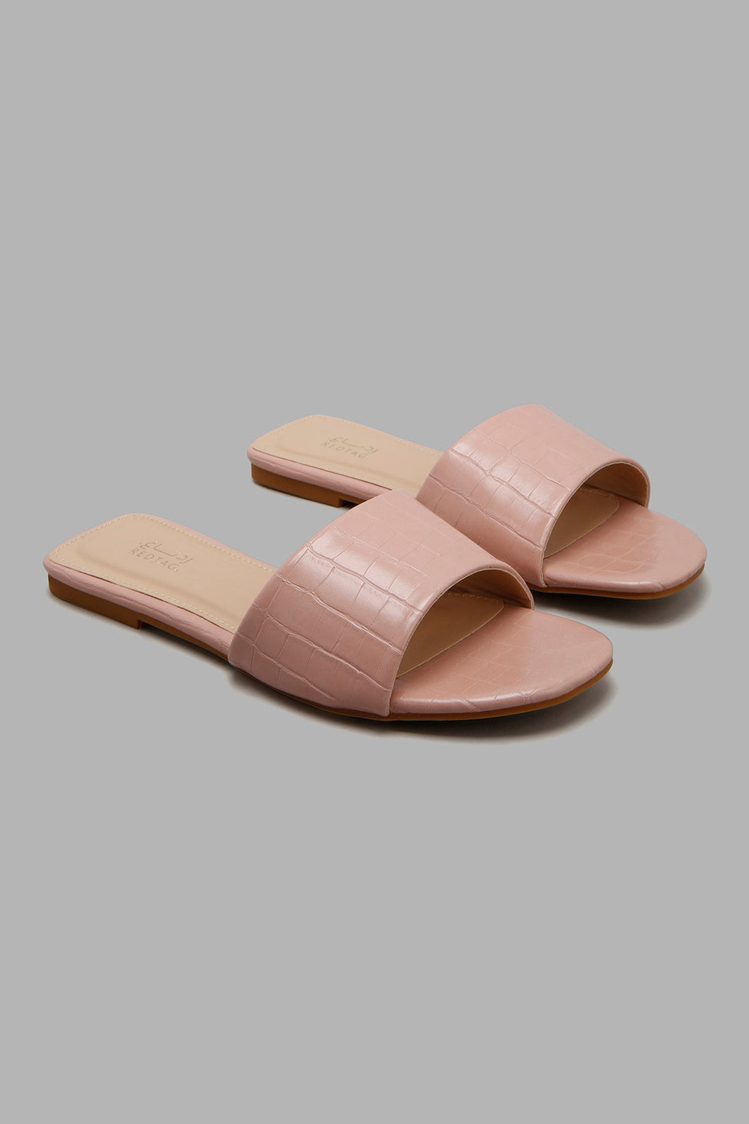 Redtag-Pink-Croc-Pu-Mule-Mules-Women's-