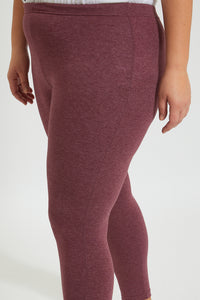 Purple Basic Legging