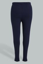 Load image into Gallery viewer, Redtag-Legging-With-Side-Print-Colour:Navy,-Filter:Plus-Size,-LDP-Leggings,-New-In,-New-In-LDP,-Non-Sale,-S22A,-Section:Women,-TBL-Women&#39;s-
