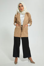 تنزيل الصورة على معرض الصور، Redtag-Elasticated-Waist-Lapel-Collared-Jacket-Cardigans-Women&#39;s-
