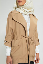 تنزيل الصورة على معرض الصور، Redtag-Elasticated-Waist-Lapel-Collared-Jacket-Cardigans-Women&#39;s-
