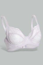 Load image into Gallery viewer, Black And White Lace Non-Padded Bra (Pack of 2)
