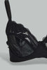 Black And White Lace Non-Padded Bra (Pack of 2)