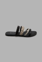 تنزيل الصورة على معرض الصور، Redtag-Black-Strappy-Embellished-Mule-Mules-Women&#39;s-
