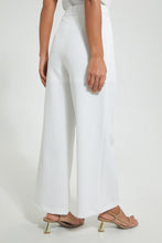 تنزيل الصورة على معرض الصور، Redtag-White-Wide-Leg-Trouser-Trousers-Women&#39;s-
