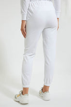 Load image into Gallery viewer, Redtag-White-Jogger-Teddy-Placement-Print-Colour:White,-FF,-Filter:Women&#39;s-Clothing,-New-In,-New-In-Women,-Non-Sale,-Section:Women,-W21B,-Women-Joggers-Women&#39;s-
