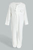 Redtag-Beige-Leoprd-Frill-Sleepsuit-Sleepsuits-Baby-0 to 12 Months