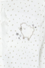 Load image into Gallery viewer, Redtag-Beige-Leoprd-Frill-Sleepsuit-Sleepsuits-Baby-0 to 12 Months
