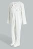 Redtag-Beige-Leoprd-Frill-Sleepsuit-Sleepsuits-Baby-0 to 12 Months