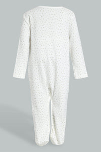 Redtag-Beige-Leoprd-Frill-Sleepsuit-Sleepsuits-Baby-0 to 12 Months