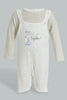 Redtag-Beige-Star-Duangree-Romper-Rompers-Baby-0 to 12 Months