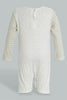 Redtag-Beige-Star-Duangree-Romper-Rompers-Baby-0 to 12 Months