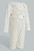 Redtag-Beige-Sheep-Jacquard-Duangree-Rompers-Baby-0 to 12 Months