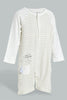 Redtag-Beige-Cut-&-Sewn-Boys-Romper-Rompers-Baby-0 to 12 Months