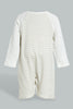 Redtag-Beige-Cut-&-Sewn-Boys-Romper-Rompers-Baby-0 to 12 Months